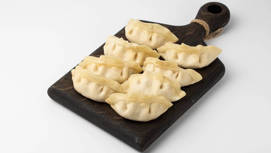 Гёдза с креветками и крабовыми палочками, зам. Гёдза с креветками и крабовыми палочками, зам.