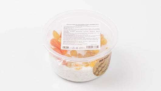 Каша рисовая на кокосовой основе с с/фрукт, кафе Каша рисовая на кокосовой основе с с/фрукт, кафе