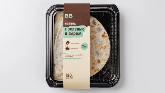 Лепешка с&nbsp;зеленью и&nbsp;сыром, 2 шт