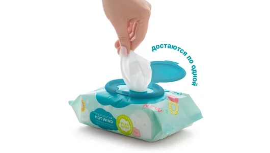 Салфетки влажные детские Lovular Sweet Kiss 100 шт