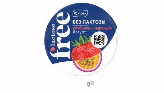 Йогурт Free безлактозный Клубника и Маракуйя 2,7% 180 г
