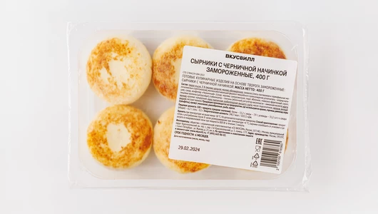 Сырники с черничной начинкой, зам., 400 г