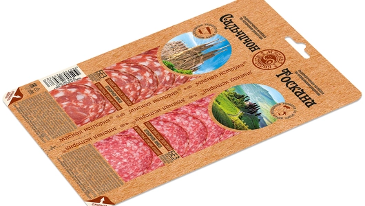 Колбаса сырокопченая Мясная история Сальчичон и Тоскана нарезка 100 г Колбаса сырокопченая Мясная история Сальчичон и Тоскана нарезка 100 г