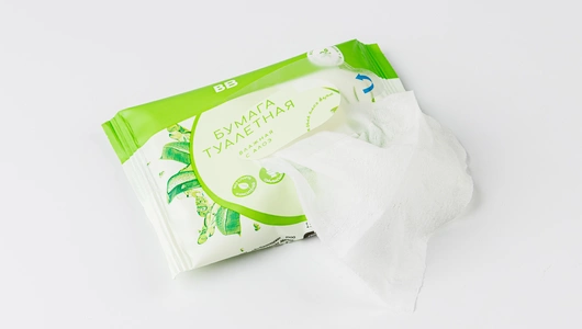 Бумага туалетная влажная, 10 шт