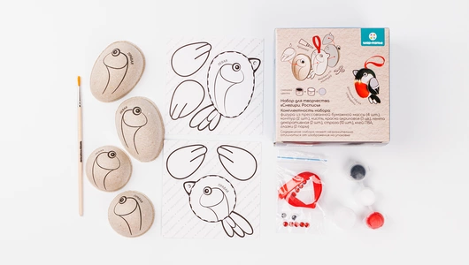 Набор для творчества "Снегири для росписи"