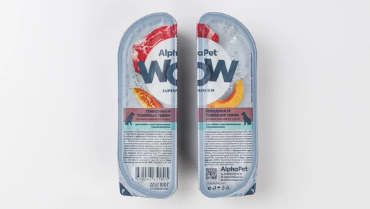 Корм влажный для собак с чувств. пищеварением "Говядина и томленая тыква в соусе" AlphaPet