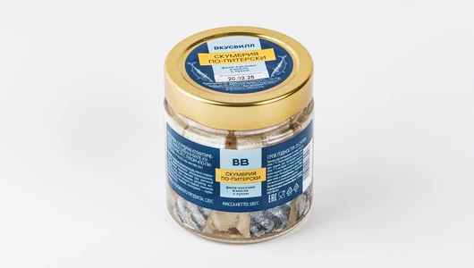 Скумбрия "По-питерски" с луком, 180 г Скумбрия "По-питерски" с луком, 180 г