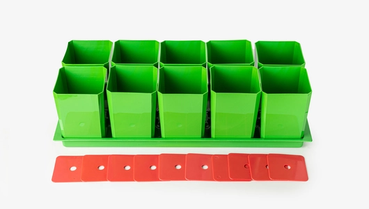 Набор горшков/рассады 10х0,75л арт.0330З зеленый_СО