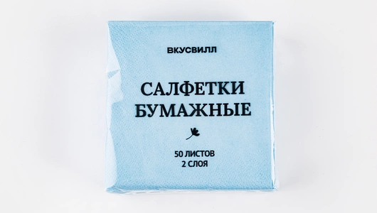 Салфетки бумажные 2 слоя, 50 шт, в ассортименте Салфетки бумажные 2 слоя, 50 шт, в ассортименте