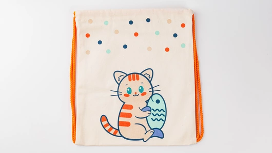 Сумка малая "Котик" оранжевый шнур Сумка малая "Котик" оранжевый шнур