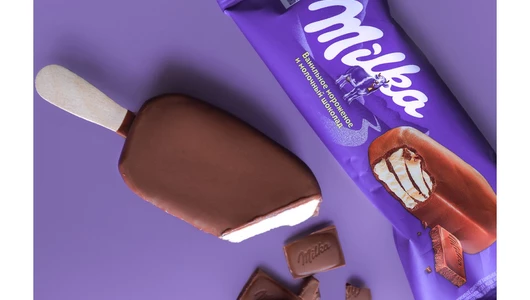 Мороженое эскимо Milka Ванильное в молочном шоколаде 62 г