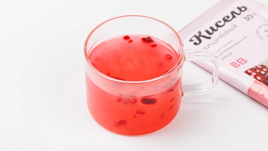 Вишневый кисель с кусочками сублимированной вишни, 30 гр