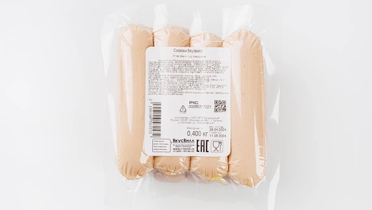 Сосиски ВкусВилл, 400 г Сосиски ВкусВилл, 400 г