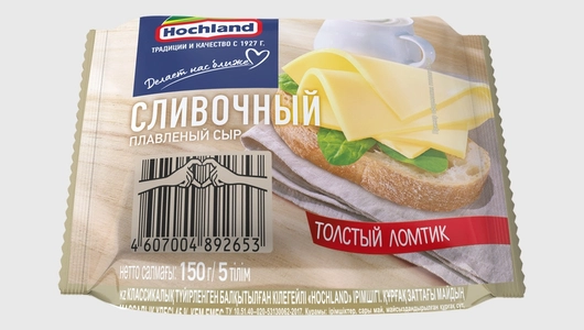 Сыр плавленый Hochland Сливочный 45% в ломтиках 150 г