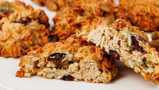 Печенье овсяное с клюквой