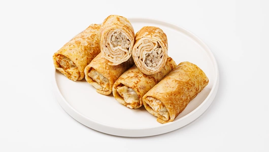 Блинчики с курицей и грибами, зам.