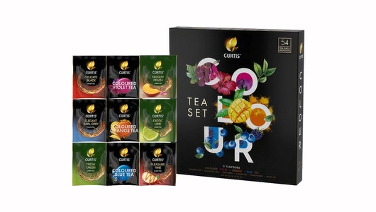 Чай ассорти Curtis Colour tea set 9 вкусов пакетированный 54 шт