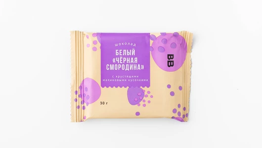 Шоколад белый "Чёрная смородина"