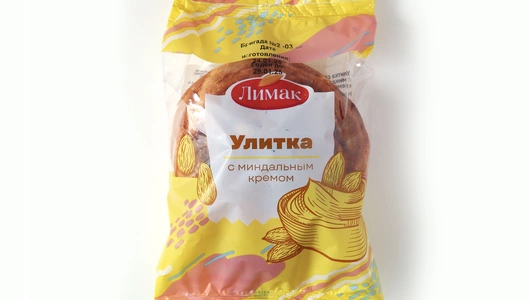 Улитка Лимак слоеная с миндальным кремом 90 г