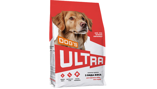ULTRA Аппетитные кружочки 3 вида мяса для взрослых собак всех пород, 3кг