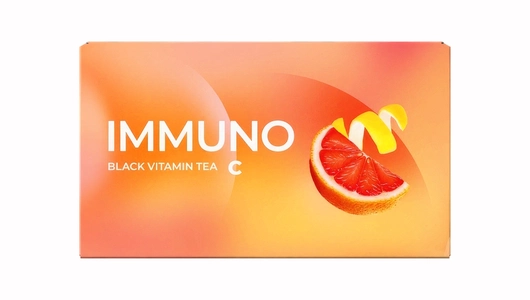 Чай черный Curtis Immuno с цедрой апельсина и лимона в пирамидках 15х1,7 г