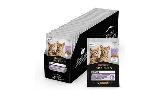 Влажный корм PRO PLAN® паучи для котят, с индейкой в соусе, HEALTHY START