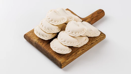 Вареники двулепные с Рикоттой и черникой