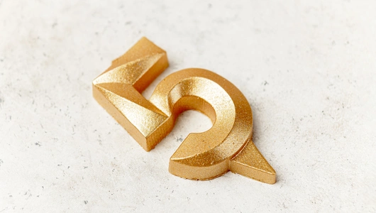 Свеча для торта "Цифра пять"