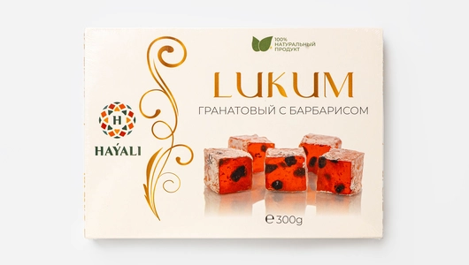 Лукум с барбарисом и гранатом
