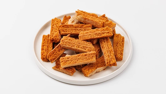 Сухарики из белевской пастилы с клюквой без добавления сахара