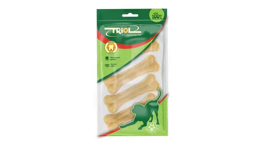 Косточки жевательные DENTAL TRIOL , 7,5см, 80-100г (уп.4шт.)