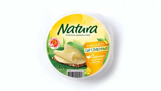 Сыр Natura Сливочный цилиндр 400 г