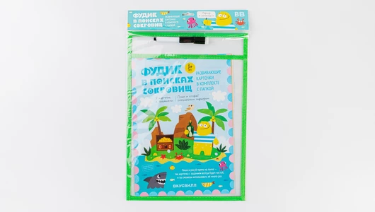 Развивающие карточки "Фудик в поисках сокровищ" в компл. с папкой