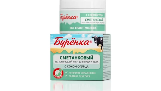 Буренка Крем сметанковый с соком огурца для лица и тела 100 мл