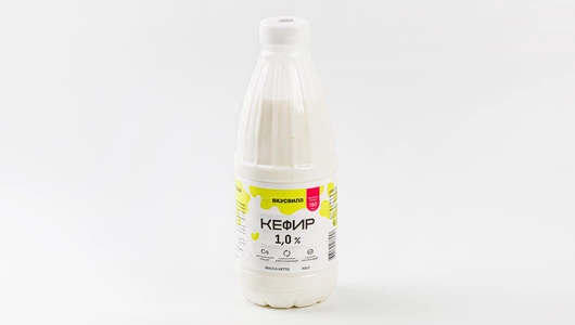 Кефир 1% в бутылке, 900 г Кефир 1% в бутылке, 900 г