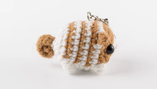 Брелок вязаный "Котик"