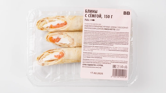 Блины с семгой, 150 г