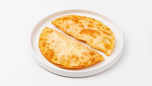 Чебуреки с творожным сыром и креветками, зам.