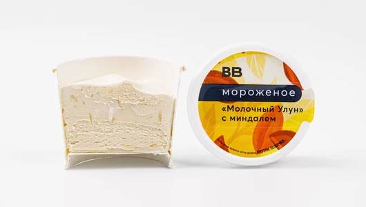 Мороженое «Молочный Улун» с миндалем