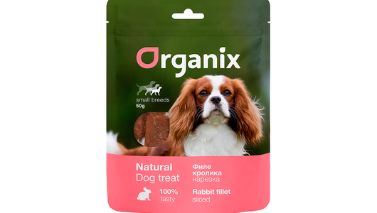 Organix лакомства для собак малых пород «Нарезка из филе кролика» 100% мясо