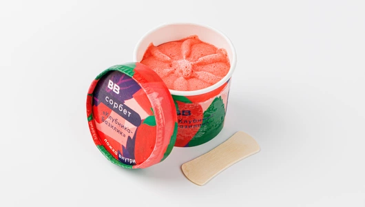 Сорбет "Клубника-Базилик"