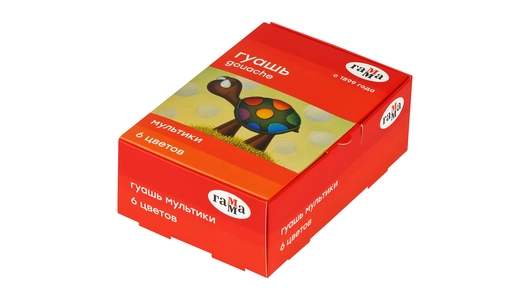 Гуашь Гамма Мультики 6 цветов по 20 мл