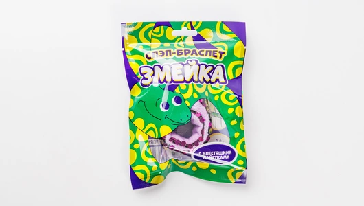 Слэп-браслет с пайетками "Змея"