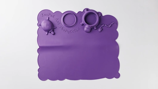 Коврик для творчества силиконовый в ассортименте 415х370х30 мм