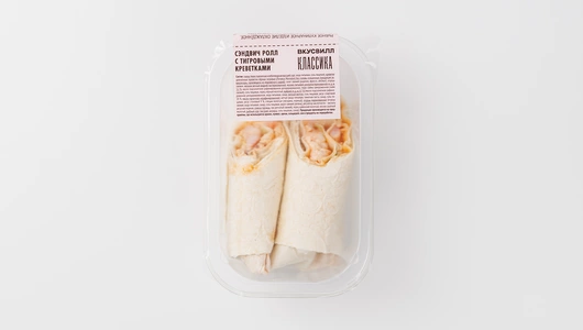 Сэндвич ролл с тигровыми креветками