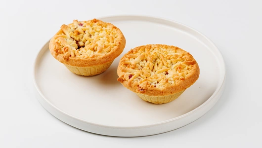 Корзиночки песочные "Ягодные" с малиной