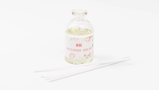 Диффузор ароматический "Весенние цветы" с открыткой