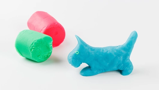 Набор для детского творчества:Тесто-пластилин 4 цвета, неоновые цвета, ВП