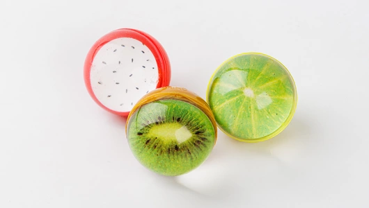 Мячики-попрыгунчики "Фрукты", 3 шт