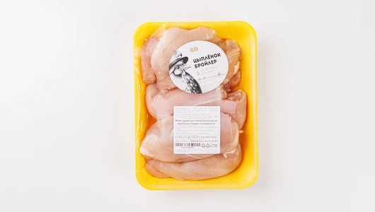Филе грудки цыпленка-бройлера на зерновом откорме